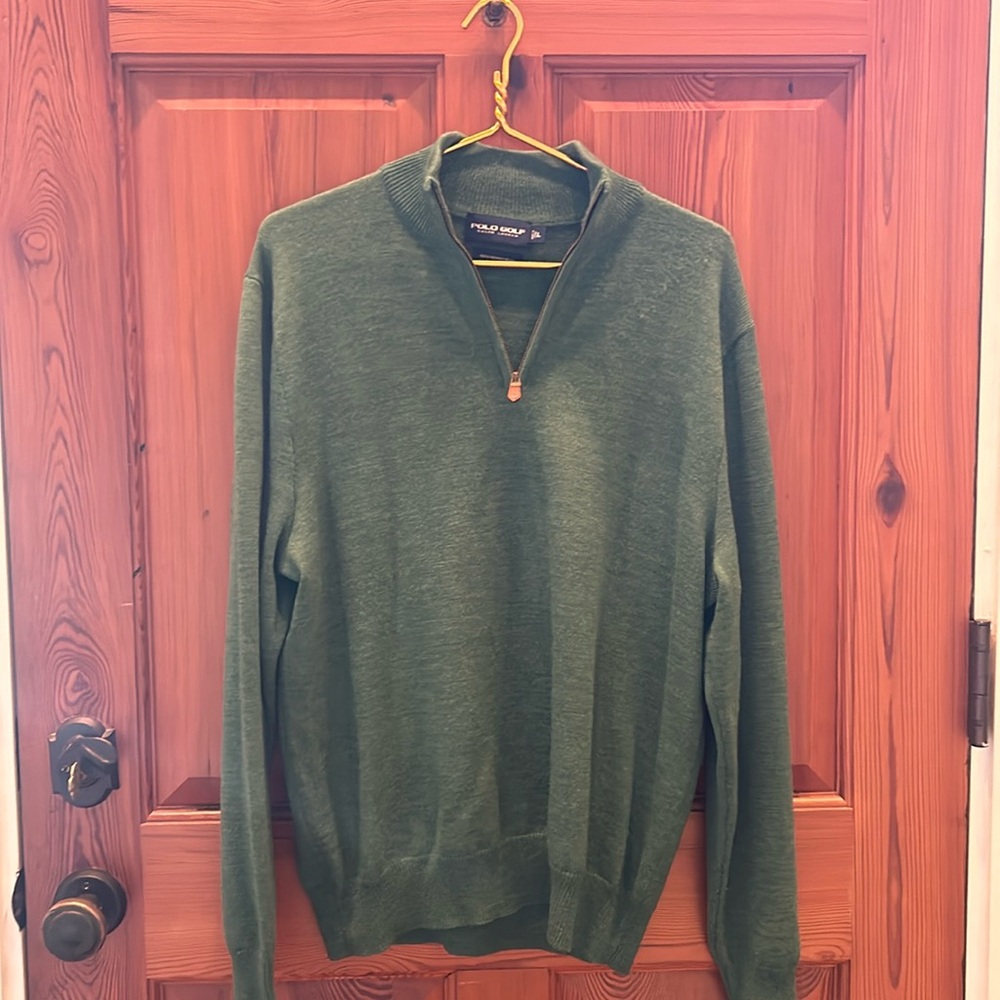 Large Polo Golf sweater 3 quarter zip